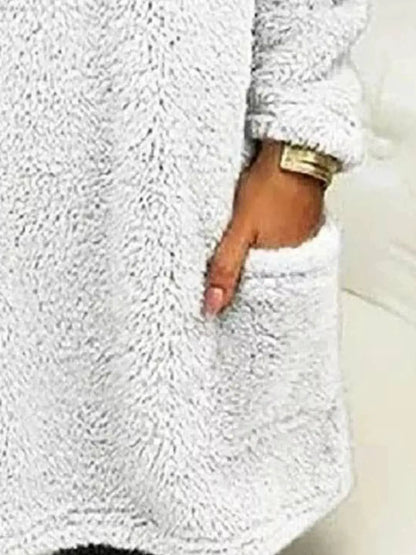 Full Size Letter Long Sleeve Fleece Sweatshirt Plus Size by Trendsi