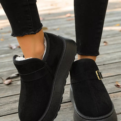 Round Toe Platform Boots by Trendsi