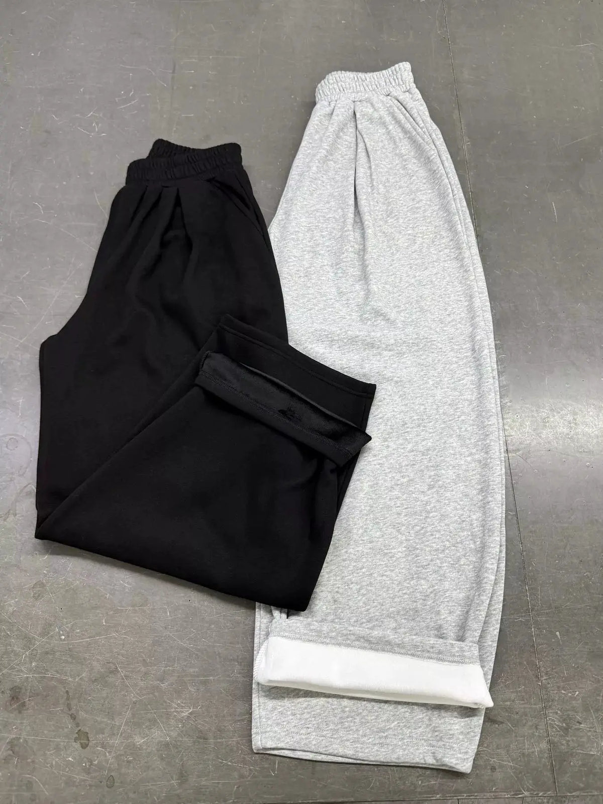 Elastic Waist Wide-Leg Sweatpants by Trendsi