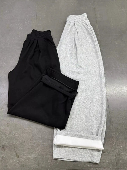 Elastic Waist Wide-Leg Sweatpants by Trendsi