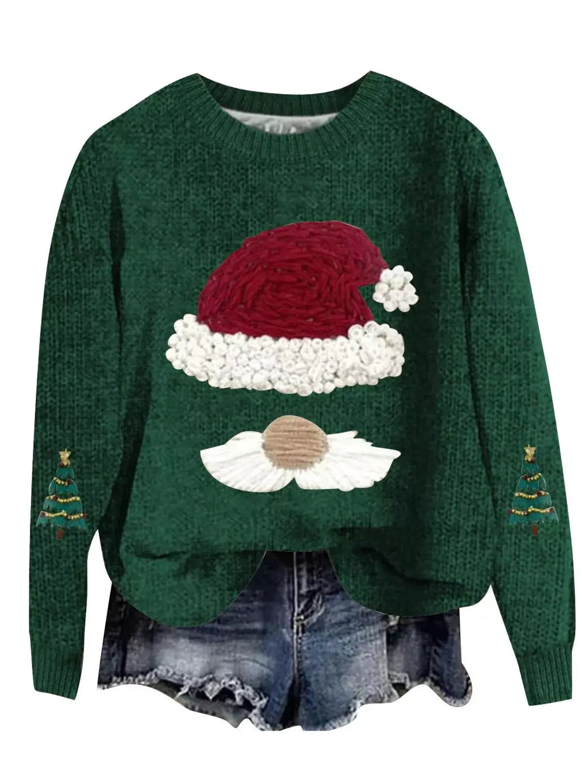 Christmas Graphic Dropped Shoulder Sweater by Trendsi