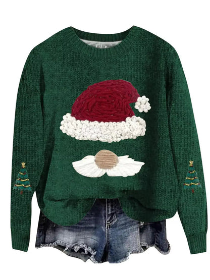 Christmas Graphic Dropped Shoulder Sweater by Trendsi