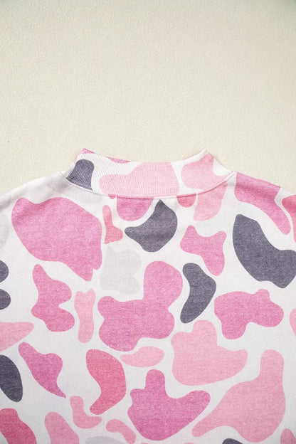 Camouflage Western Style Pullover Sweatshirt by Trendsi