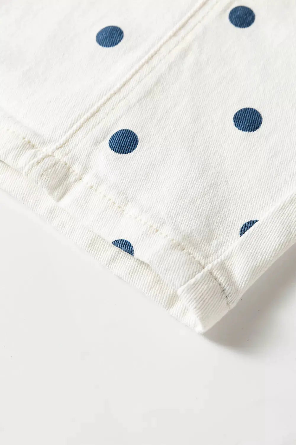Polka Dot Wide-Leg Jeans by Trendsi