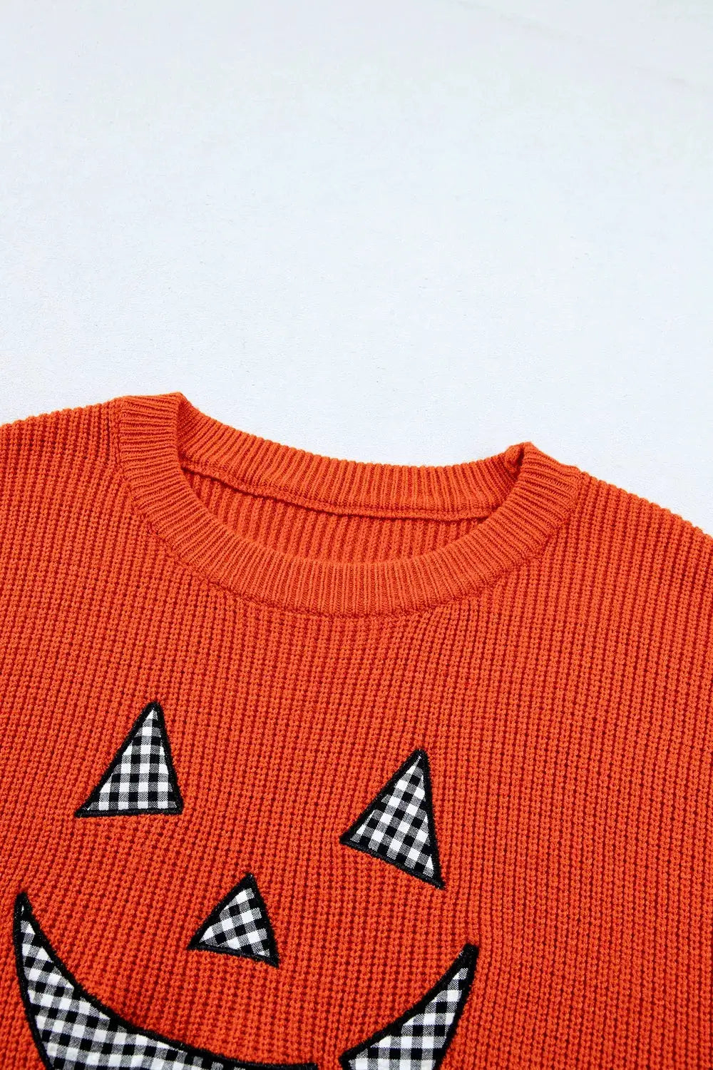 Drop Shoulder Long Sleeve Round Neck Halloween Sweater by Trendsi