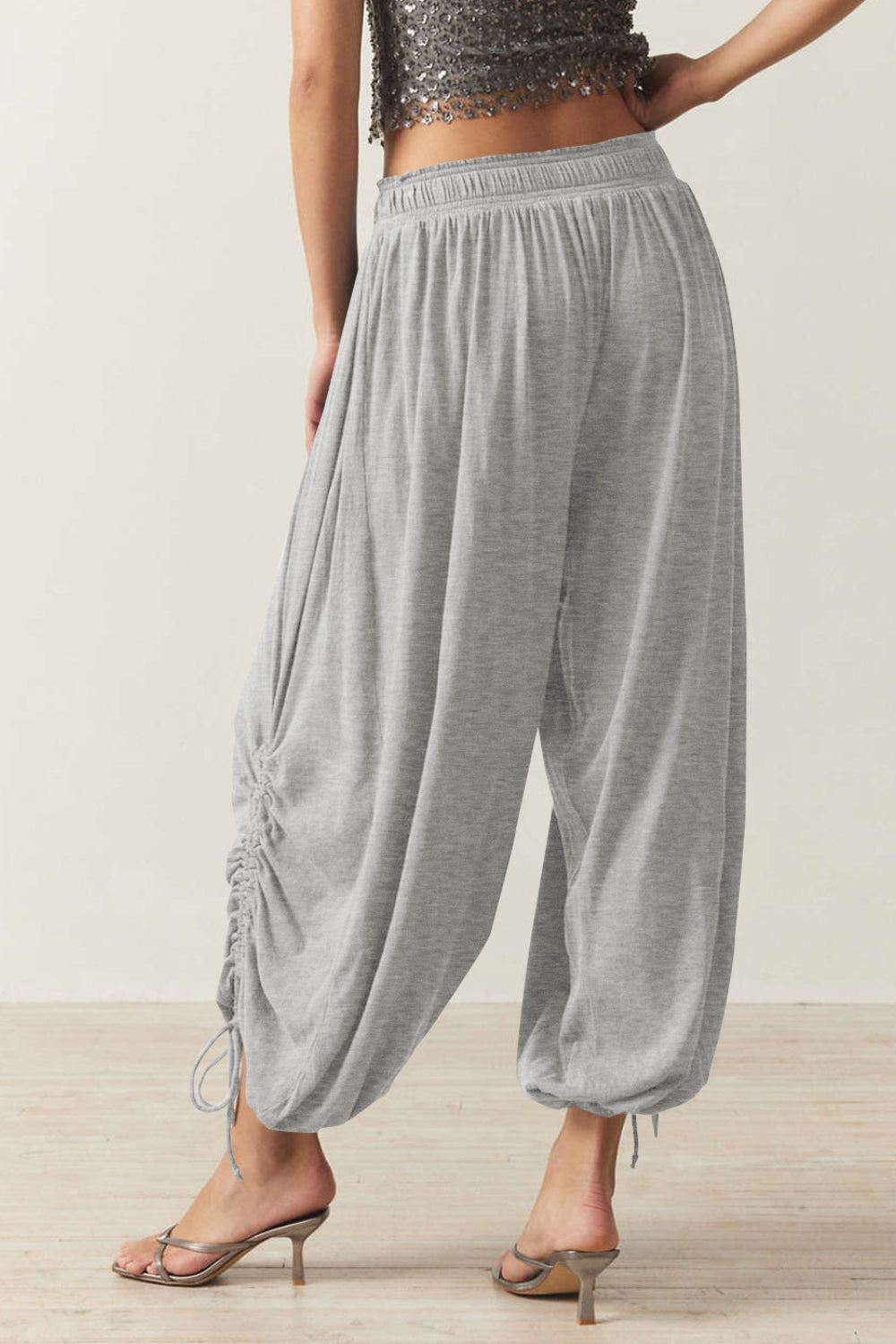 Drawstring Ruched Pants