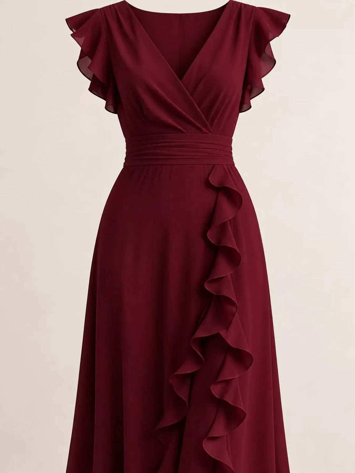 Ruffled Surplice Sleeveless Maxi Dress by Trendsi