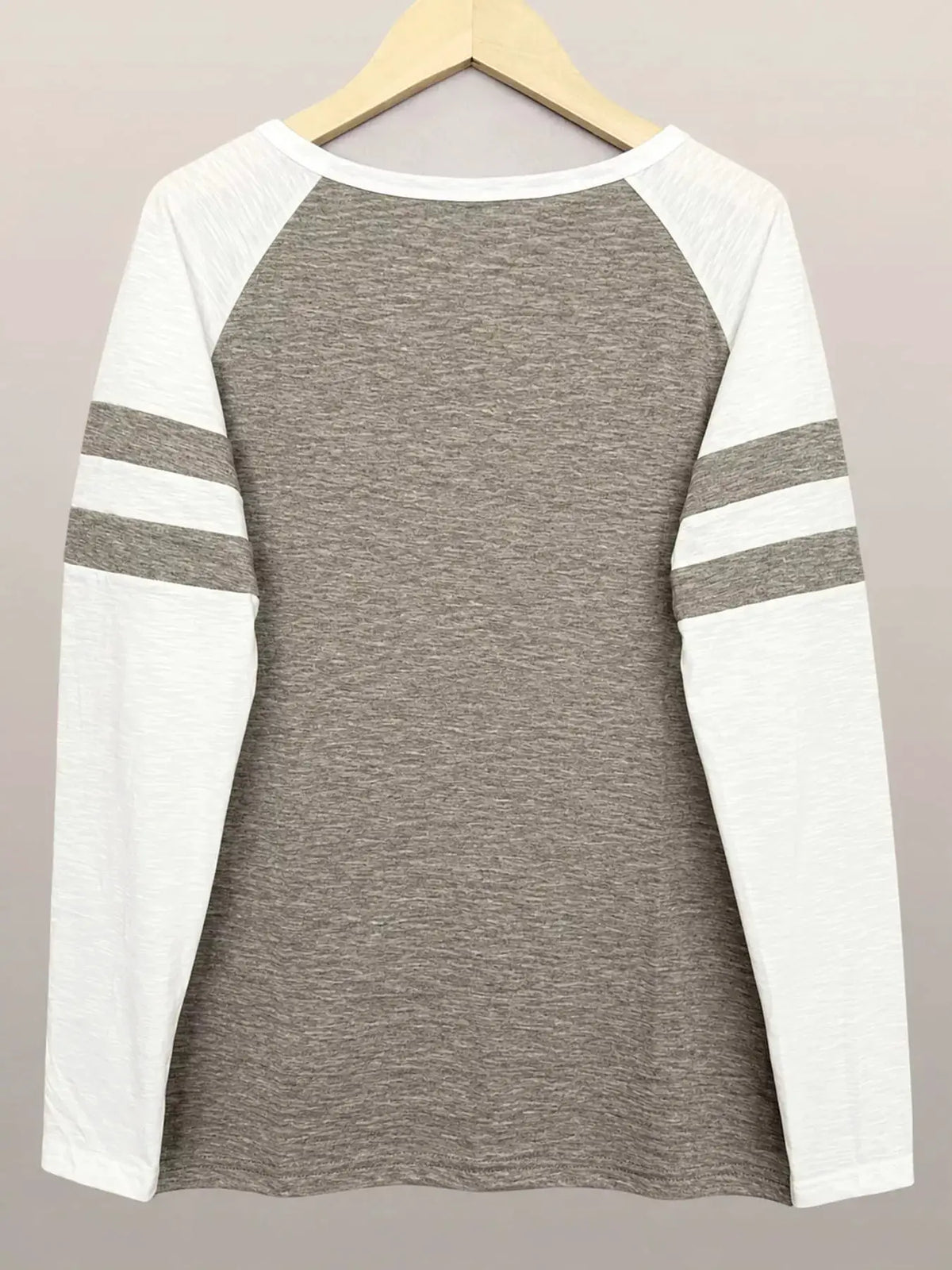 Full Size Color-Block Raglan Sleeve Striped T-Shirt Plus Size by Trendsi