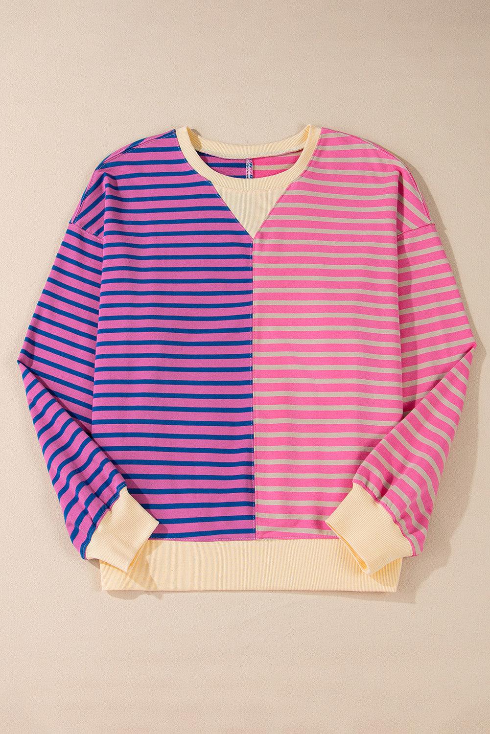 Colorblock Drop Shoulder Oversize Sweatshirt