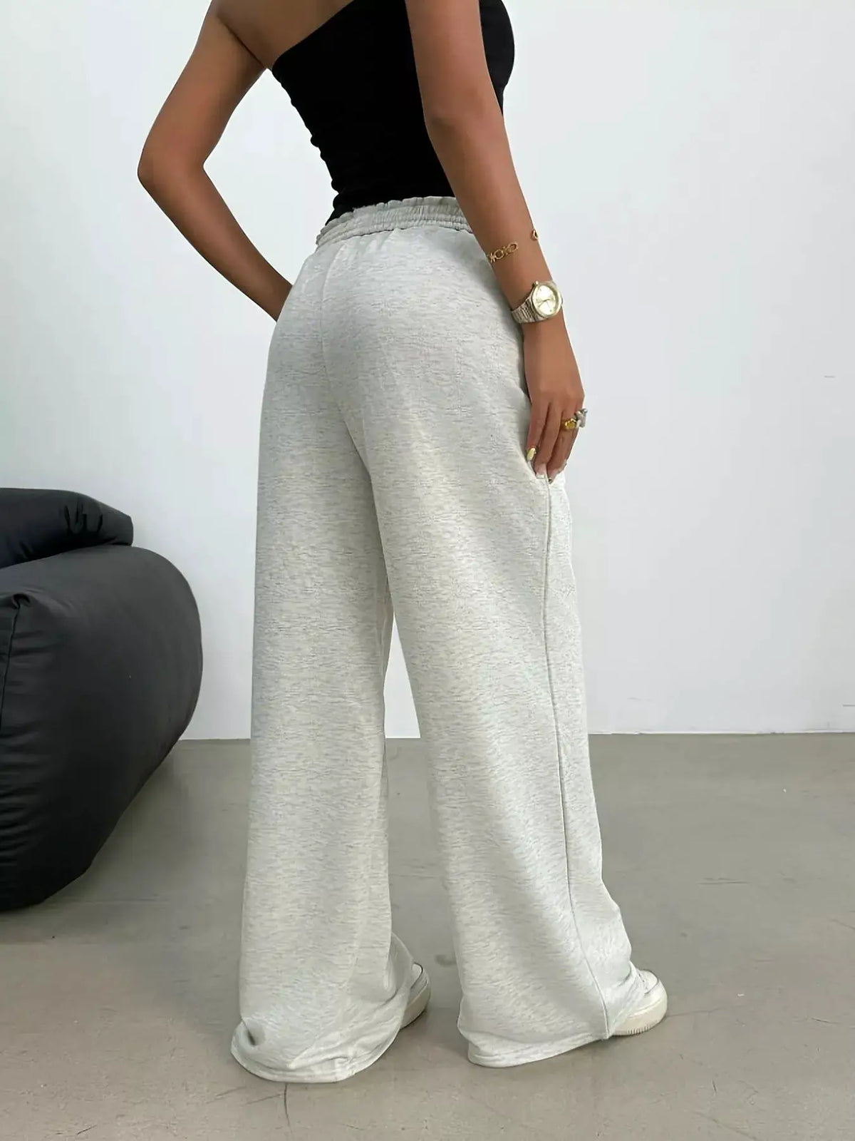 Drawstring Loose Fit Pants by Trendsi