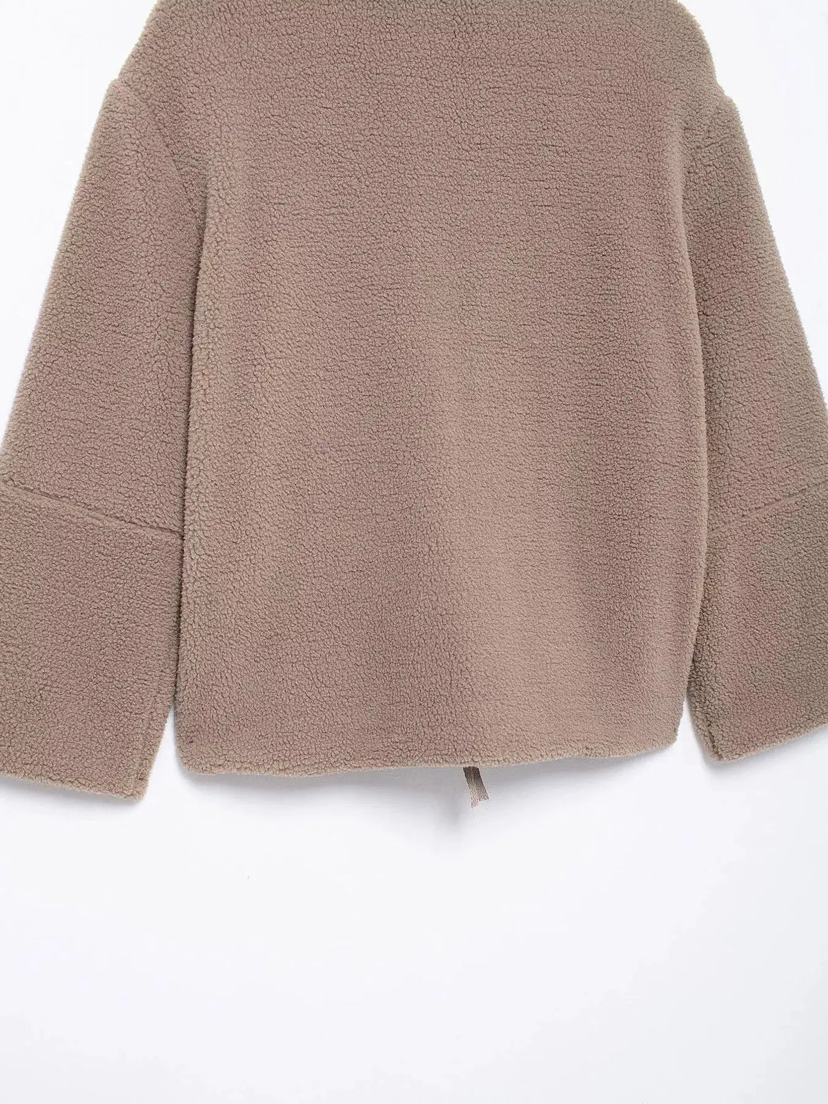 Sherpa Zip-Up Outerwear by Trendsi