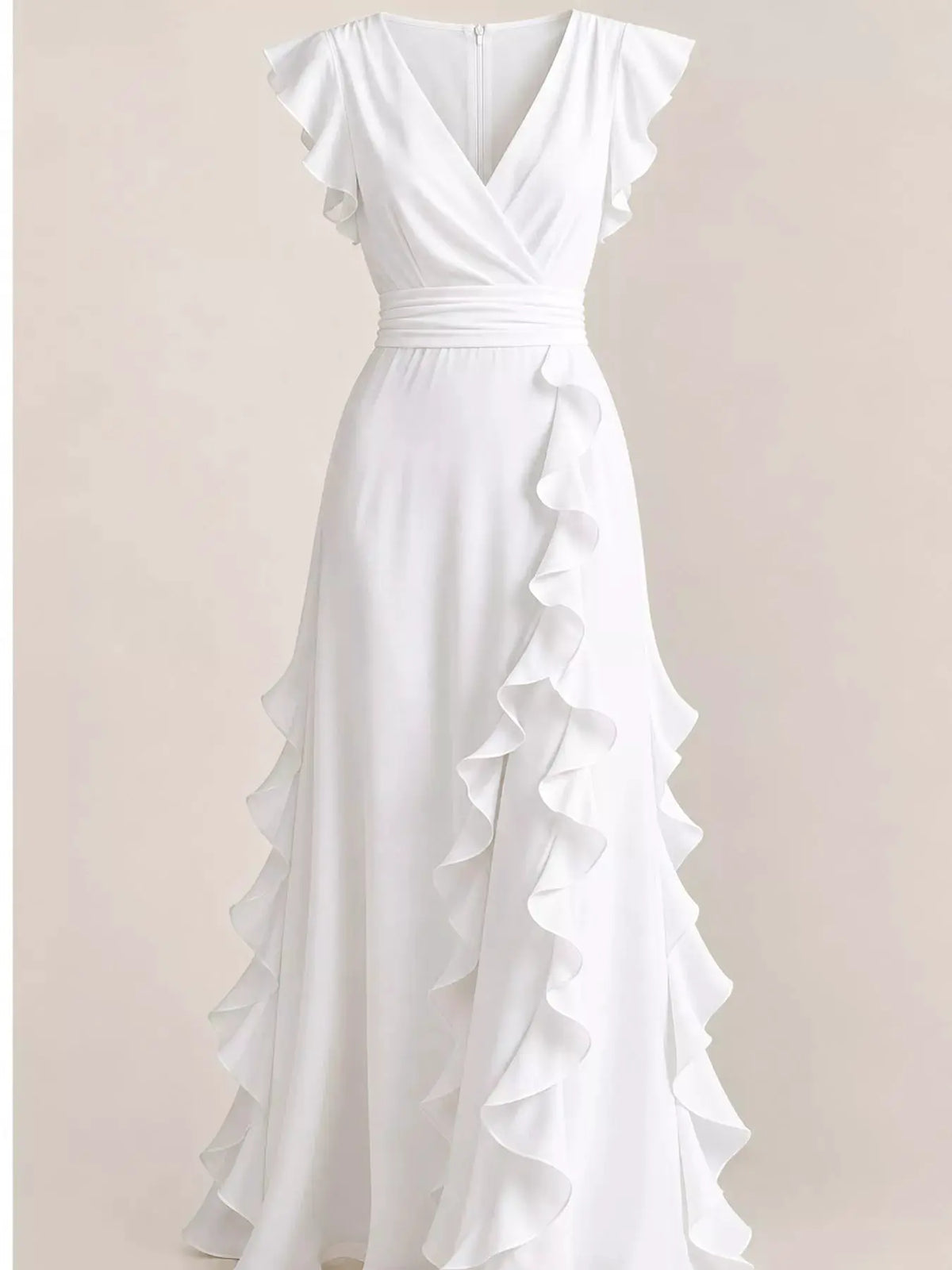 Ruffled Surplice Sleeveless Maxi Dress by Trendsi