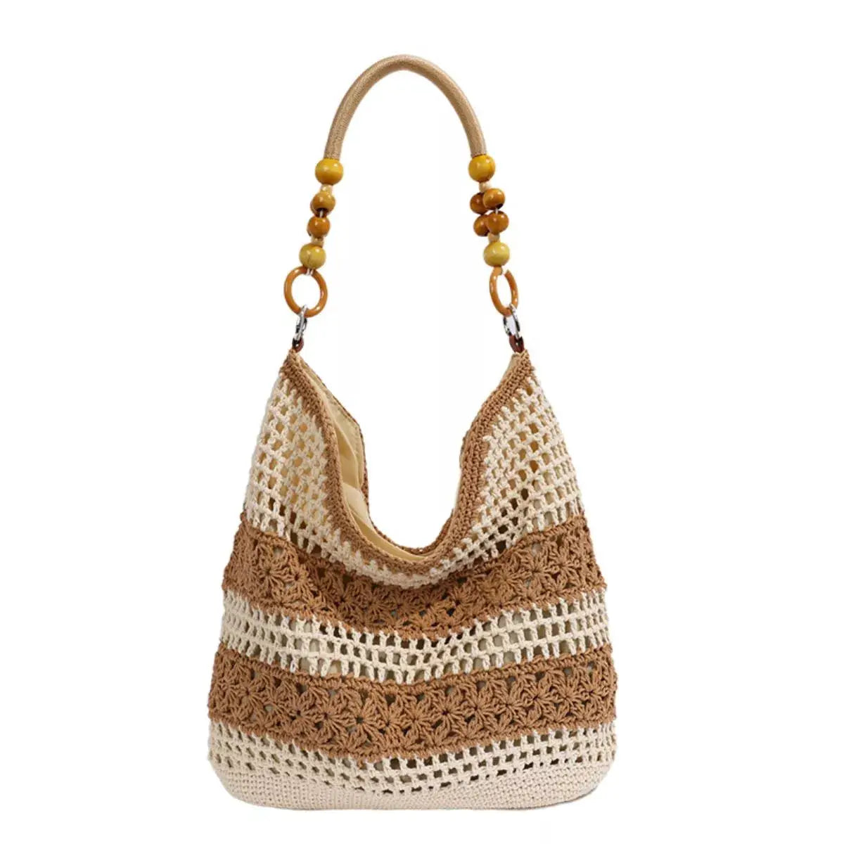Crochet Knit Shoulder Bag by Trendsi