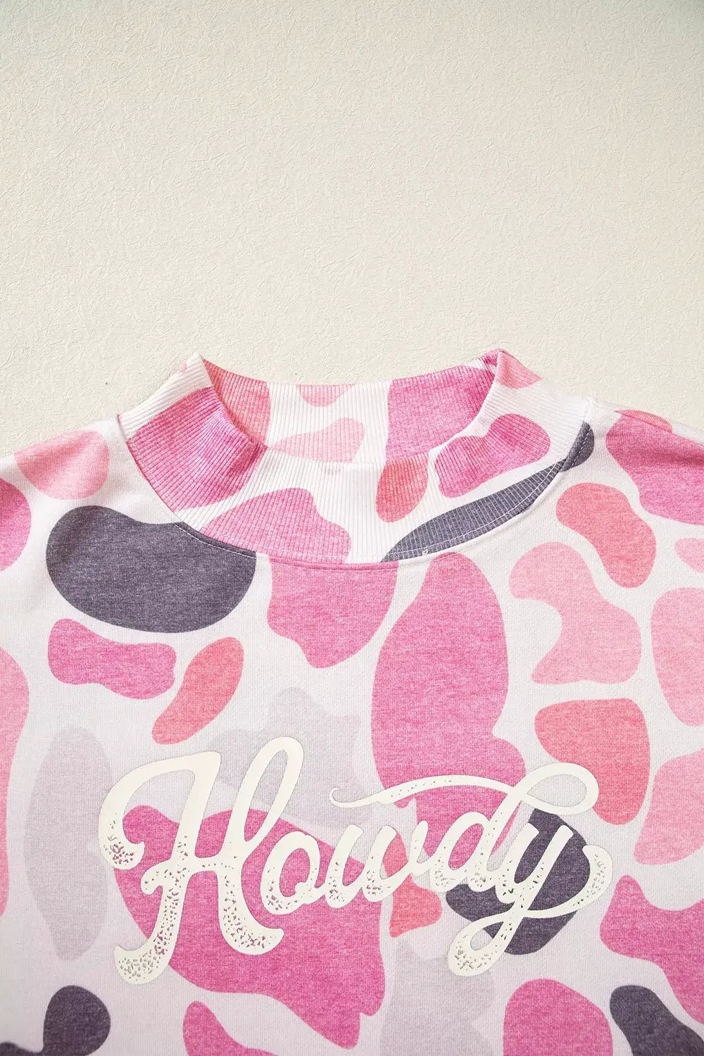 Camouflage Western Style Pullover Sweatshirt by Trendsi