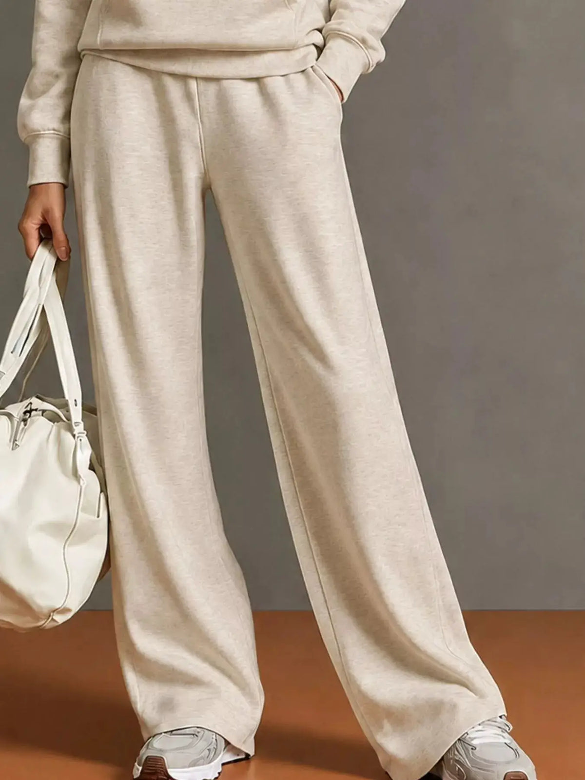 Kangaroo Pocket Hoodie and Pants Set by Trendsi