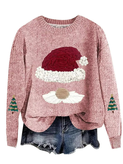 Christmas Graphic Dropped Shoulder Sweater by Trendsi