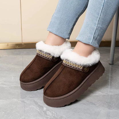 Round Toe Platform Ankle Boots by Trendsi