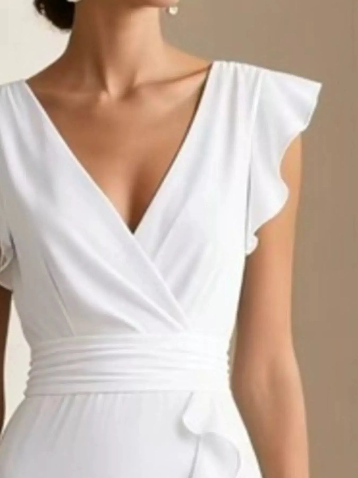 Ruffled Surplice Maxi Dress by Trendsi