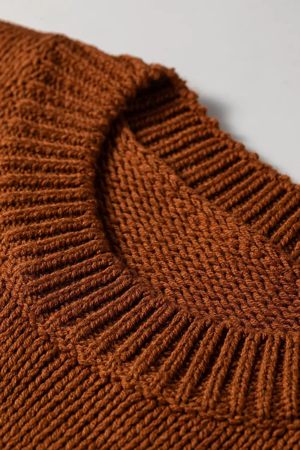 Western Horseshoe Pattern Short Sleeve Knit Sweater by Trendsi