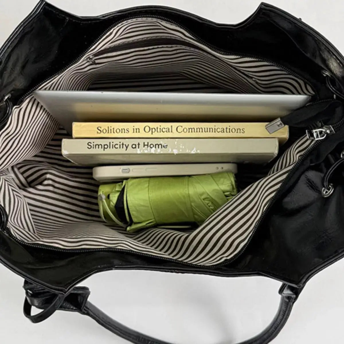 Drawstring Leather Handbag by Trendsi