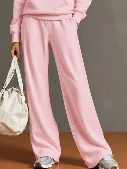 Kangaroo Pocket Hoodie and Pants Set by Trendsi