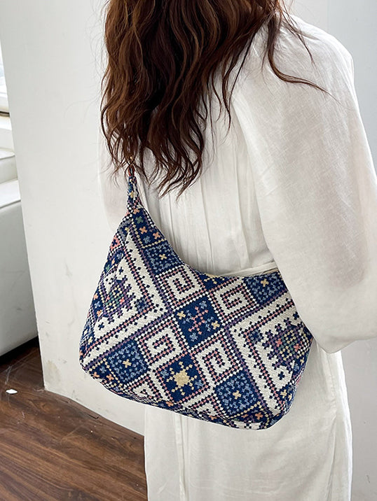 Geometric Adjustable Strap Crossbody Bag