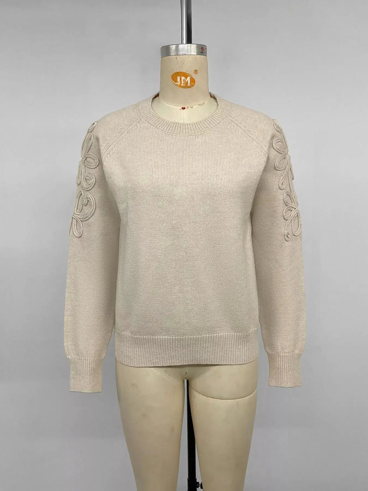 Floral Raglan Sleeve Sweater by Trendsi