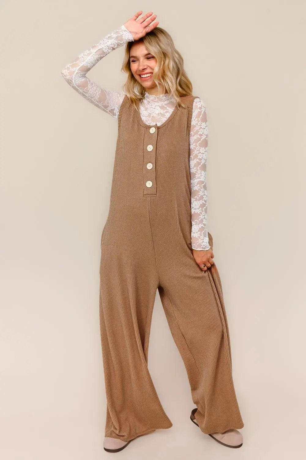 Easy Does It Wide Leg Jumper by Haptics