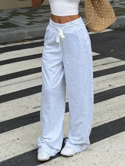 Drawstring Wide-Leg Pants by Trendsi