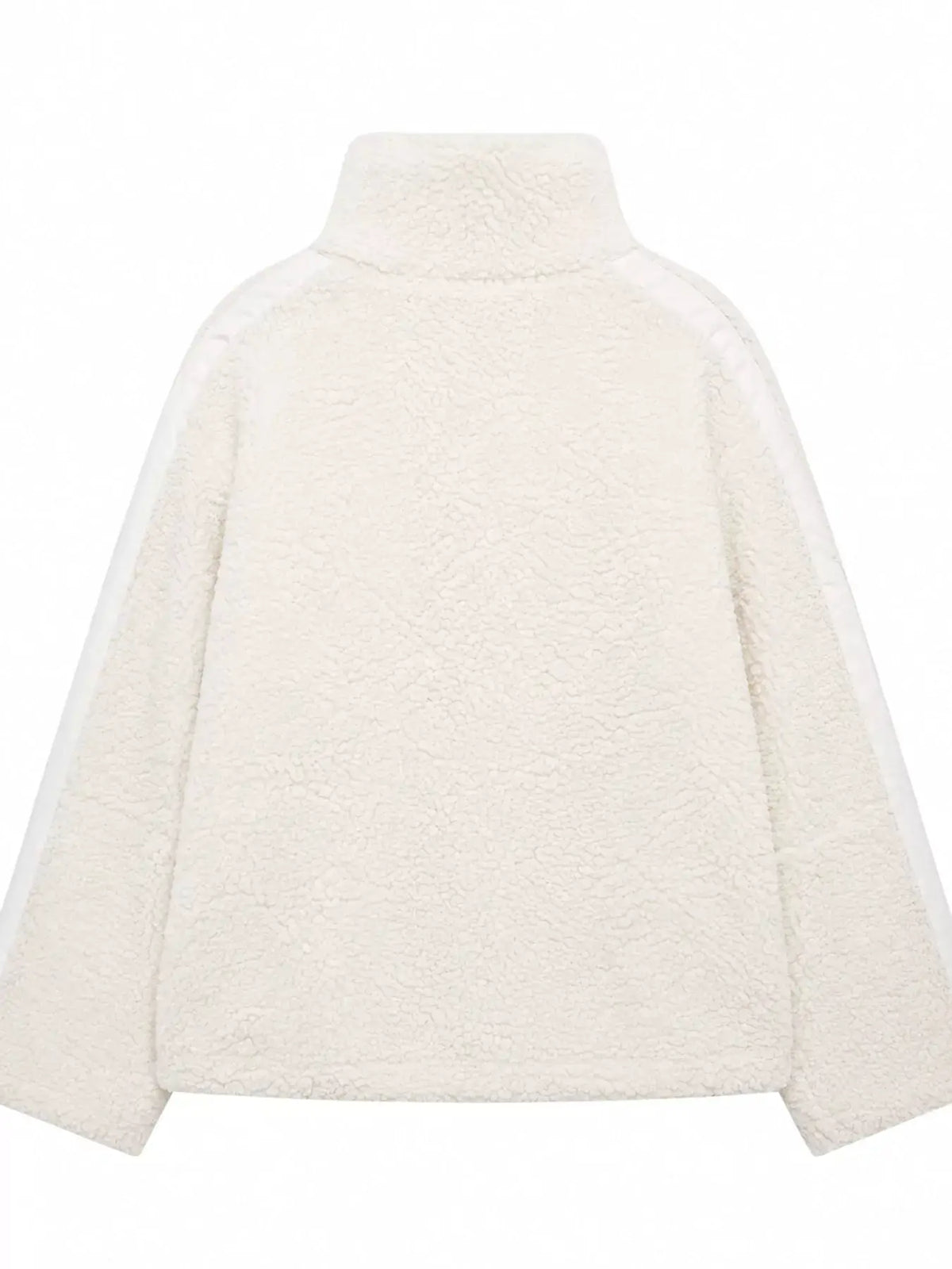 Sherpa Zip-Up Outerwear by Trendsi