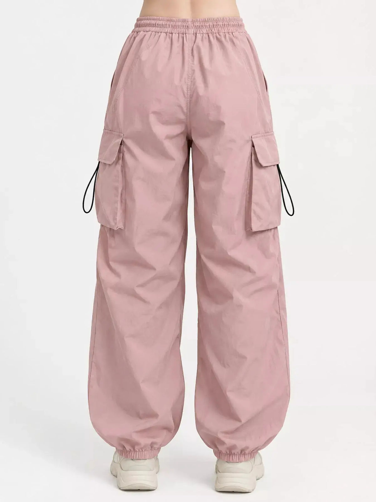 Full Size Drawstring Cargo Pants Plus Size by Trendsi