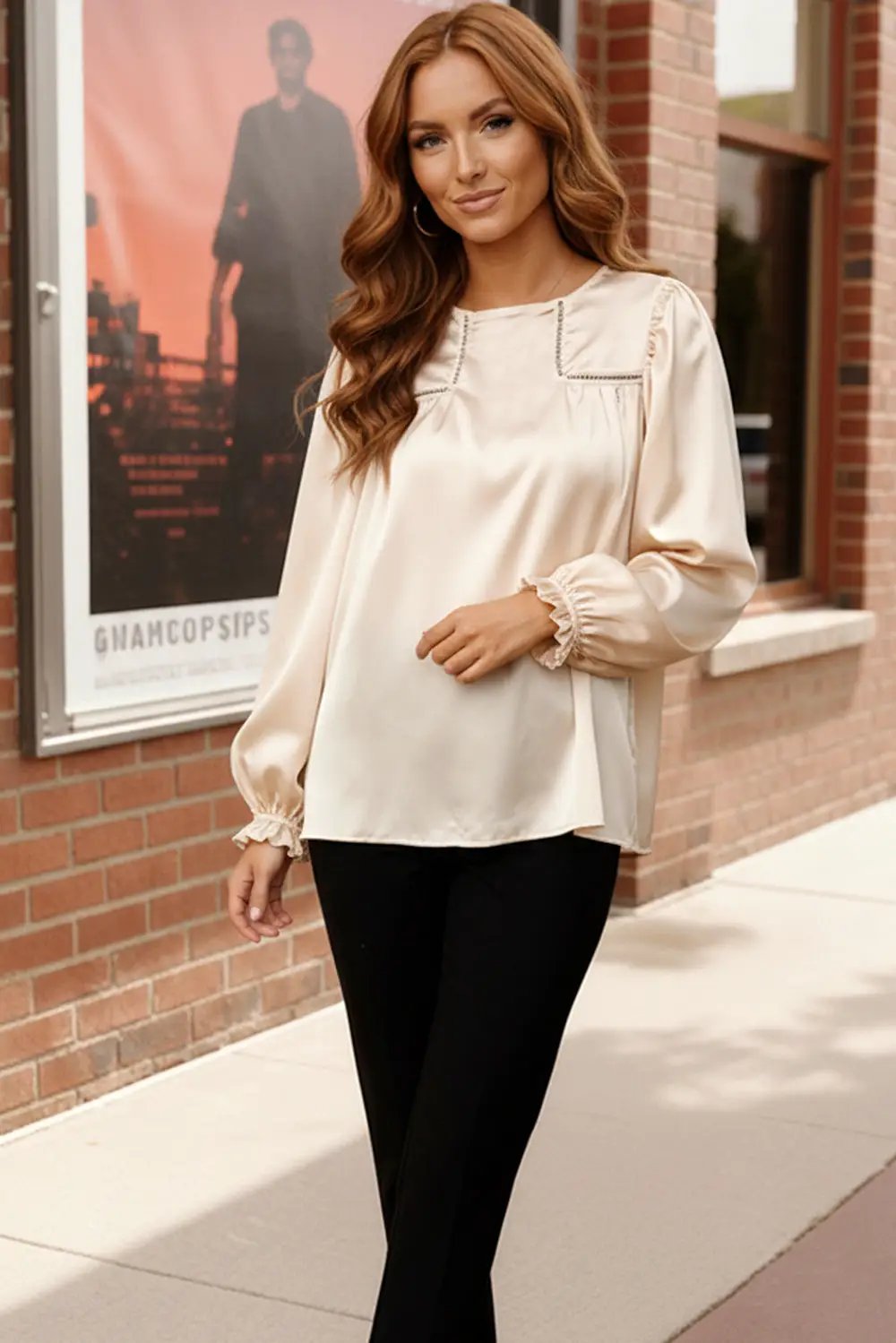 A Satin Daydream Blouse by Haptics