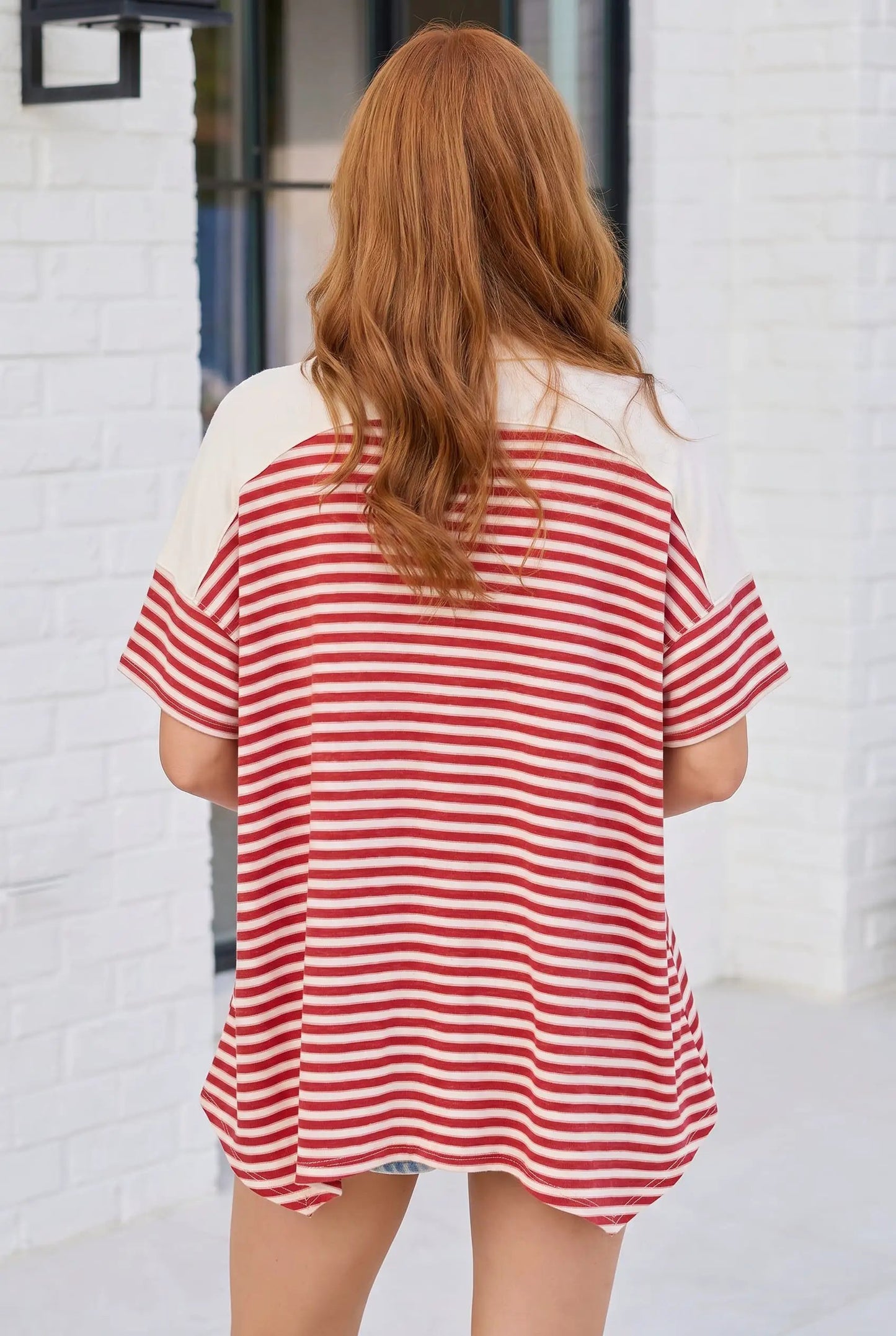Shark Bite Color Block Top by Haptics