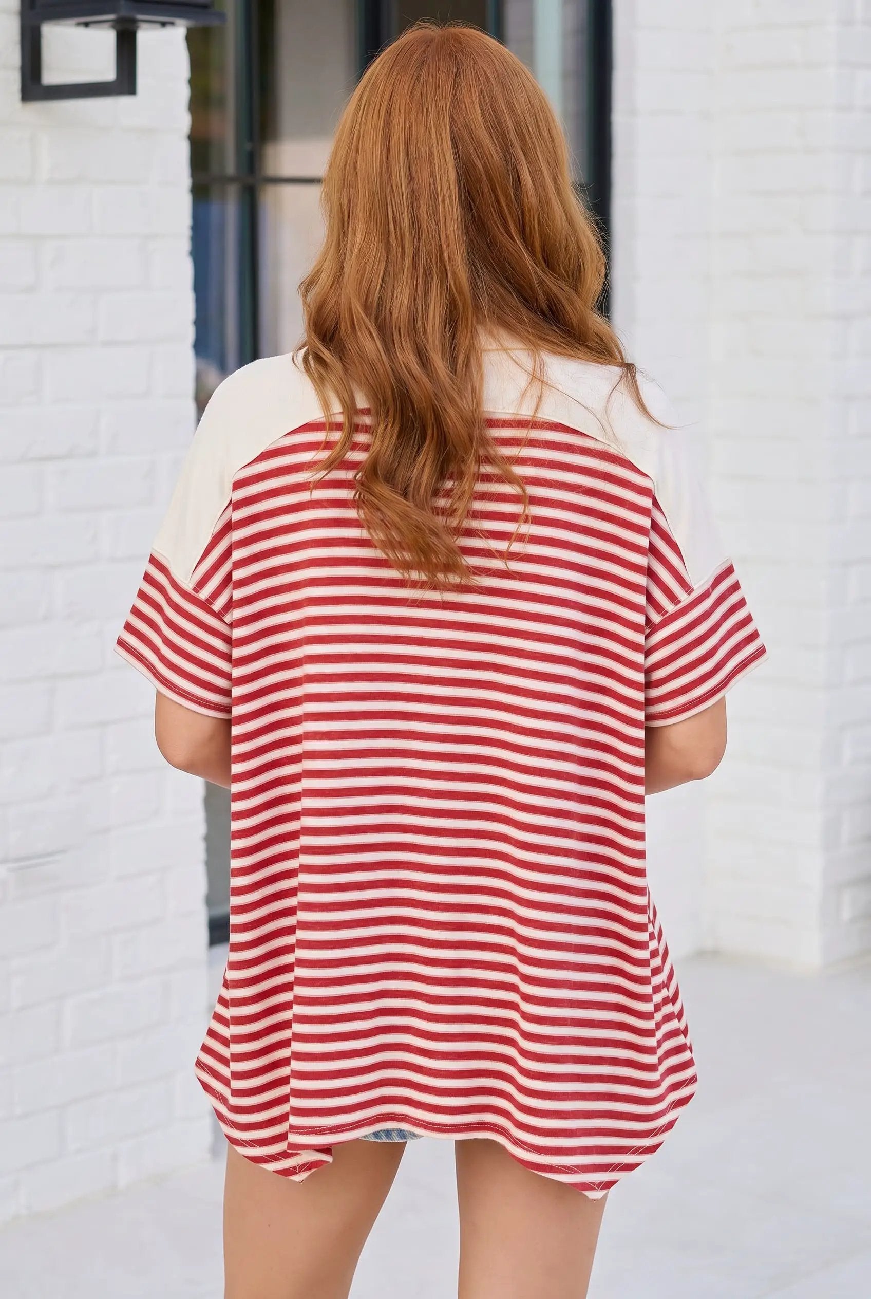 Shark Bite Color Block Top by Haptics