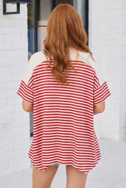 Shark Bite Color Block Top by Haptics