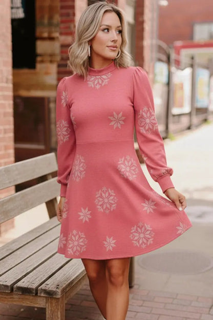 Snowflake Kisses Red Dress by Haptics
