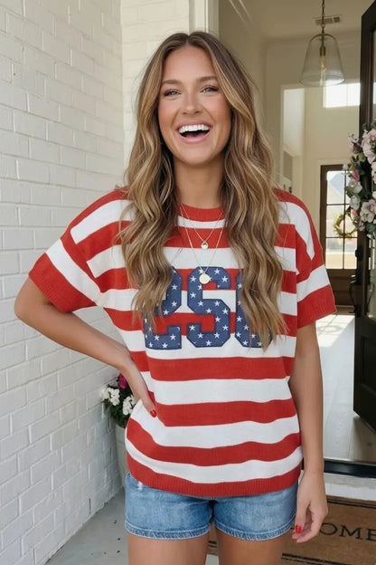 Stars and Stripes '250' Top by Kori America