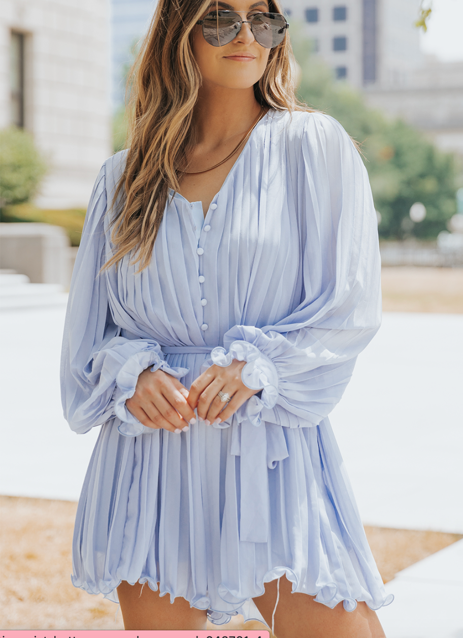 Nothing But Blue Skies Romper.