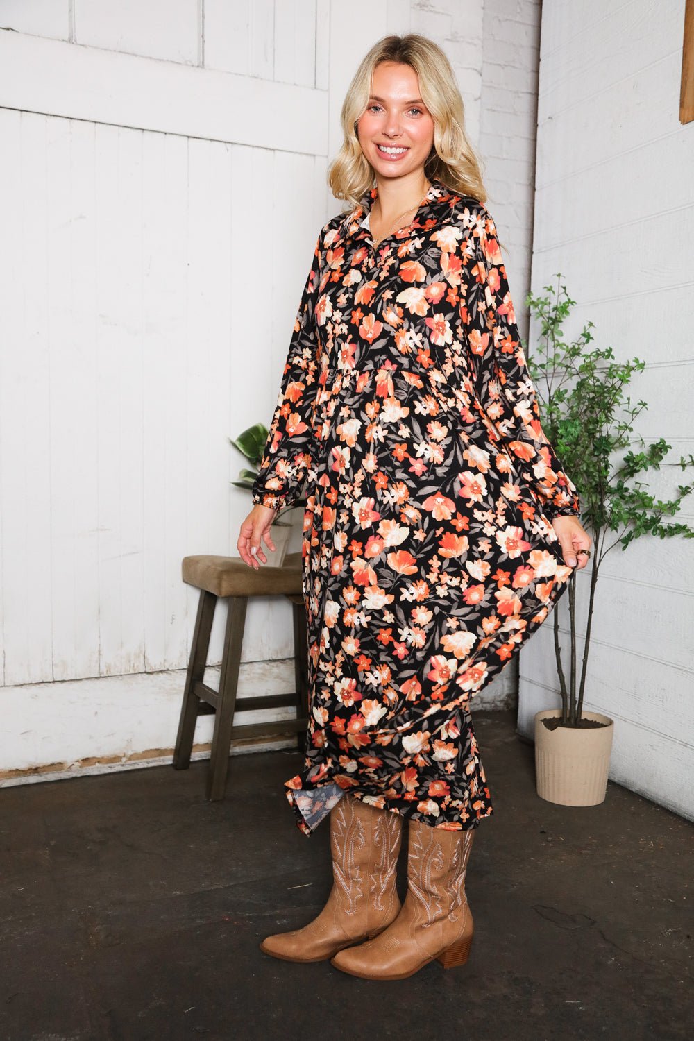 A Homestead Beauty Floral Dress - Bitsy Gypsy Boutique