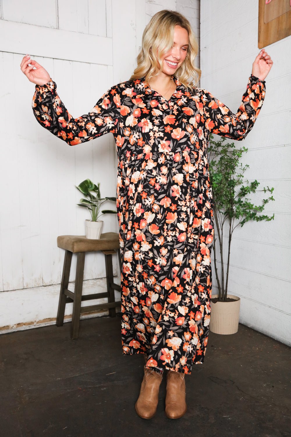A Homestead Beauty Floral Dress - Bitsy Gypsy Boutique