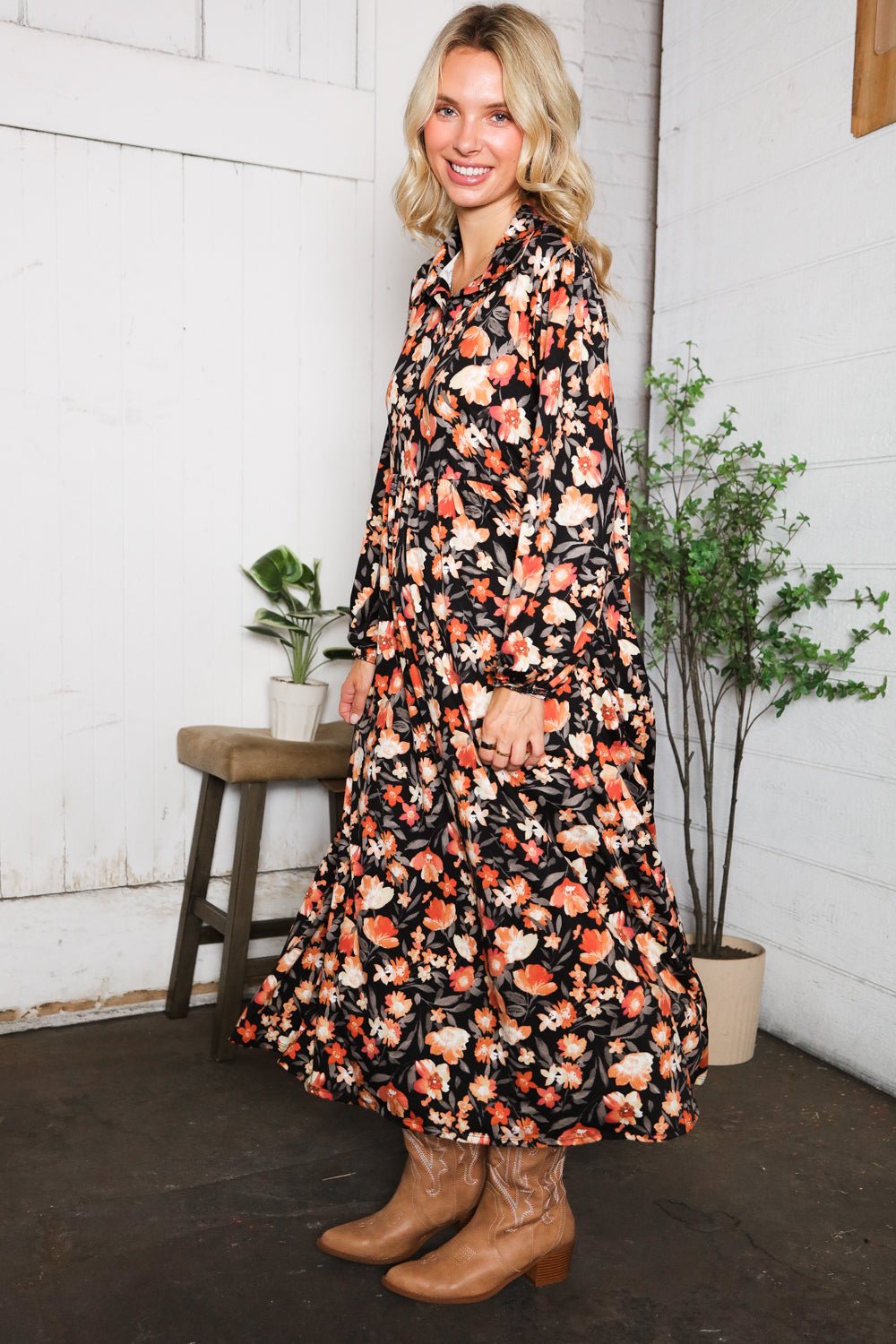 A Homestead Beauty Floral Dress - Bitsy Gypsy Boutique