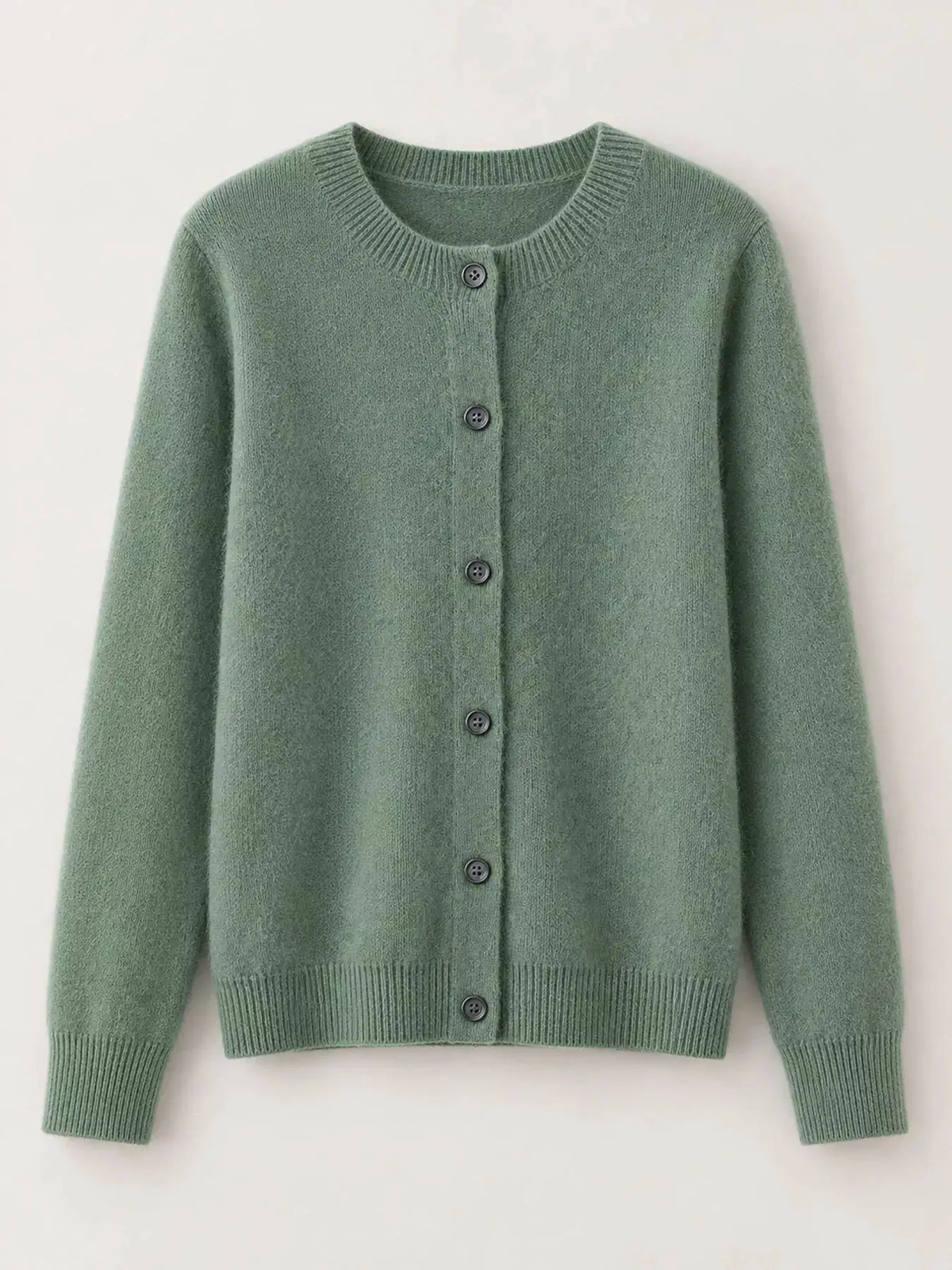Button-Down Long Sleeve Cardigan by Trendsi