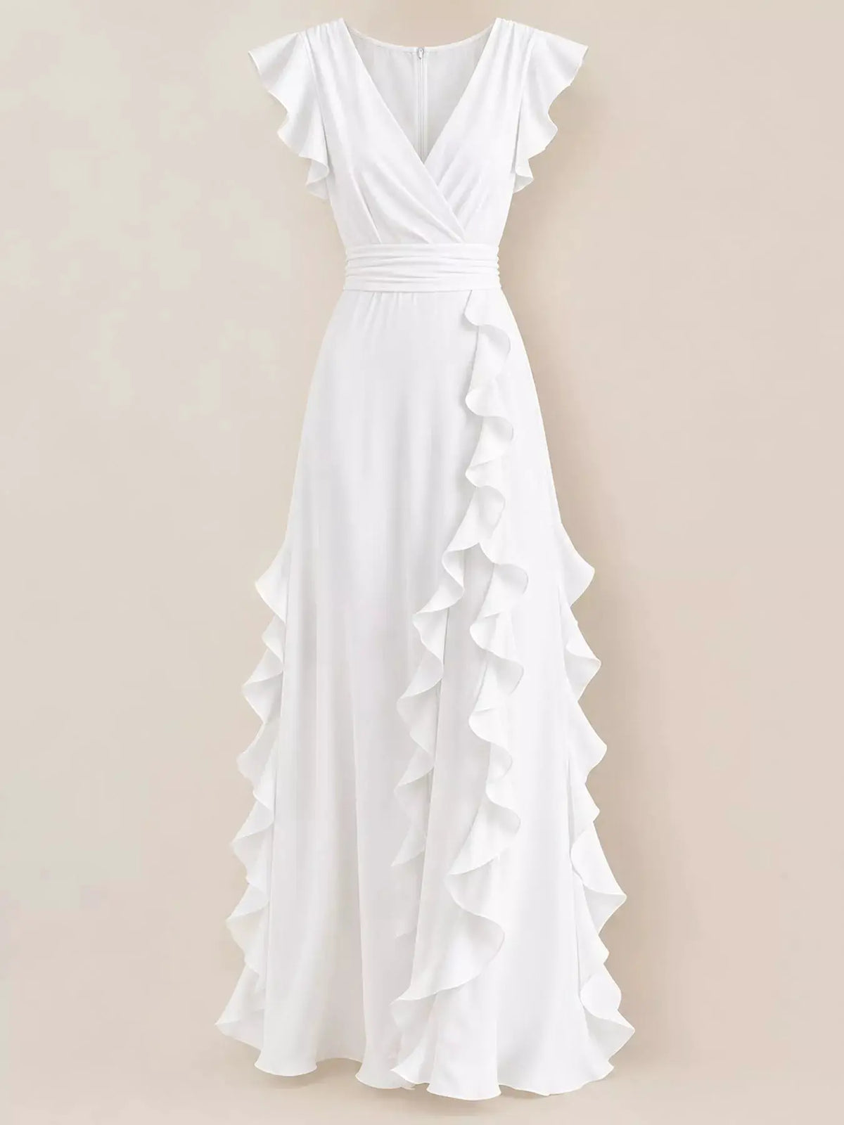 Ruffled Surplice Sleeveless Maxi Dress by Trendsi