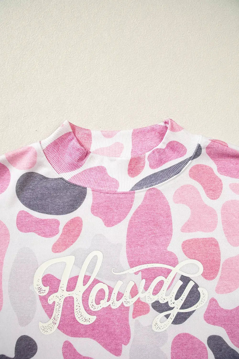 Camouflage Western Style Pullover Sweatshirt by Trendsi