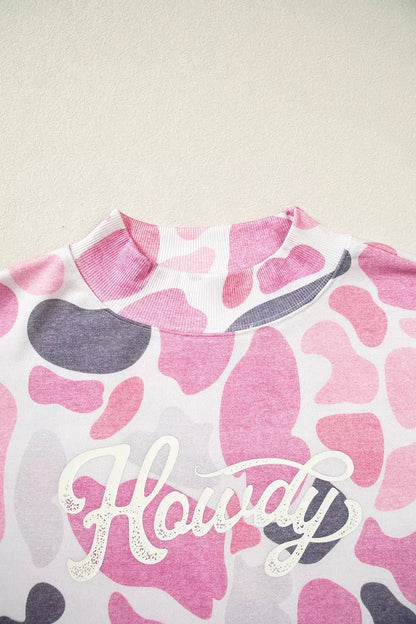 Camouflage Western Style Pullover Sweatshirt by Trendsi