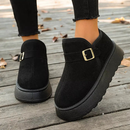 Round Toe Platform Boots by Trendsi