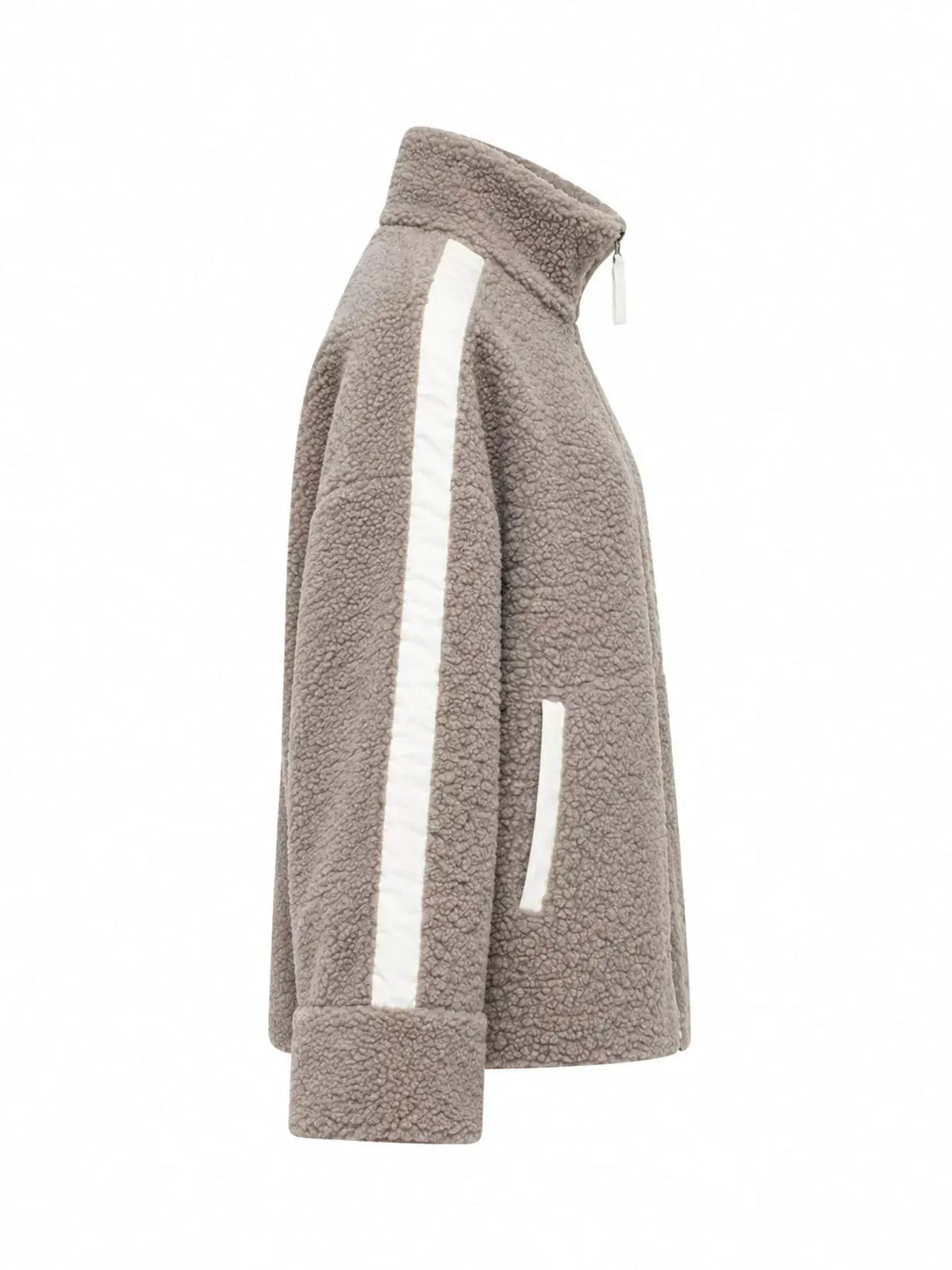 Sherpa Zip-Up Outerwear by Trendsi