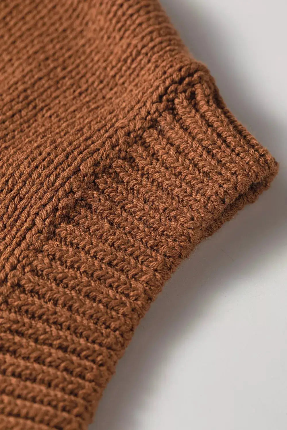 Western Horseshoe Pattern Short Sleeve Knit Sweater by Trendsi