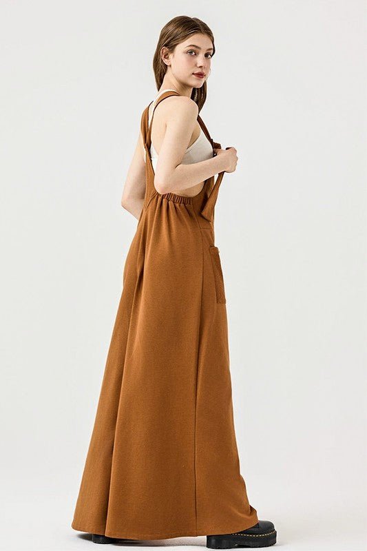 Adjustable Straps Overall Front pocket Jumpsuit - Bitsy Gypsy Boutique