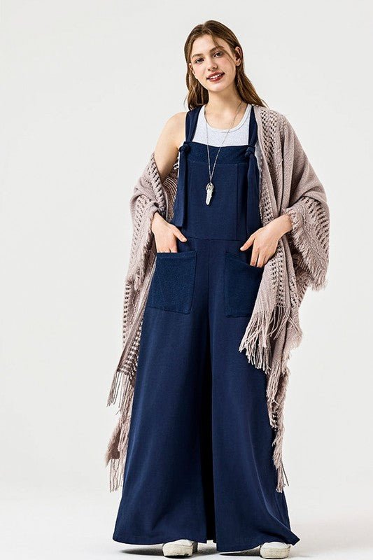 Adjustable Straps Overall Front pocket Jumpsuit - Bitsy Gypsy Boutique